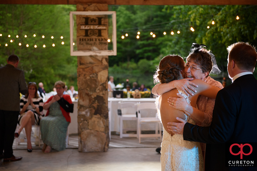 BRide and her grandma have a moment.