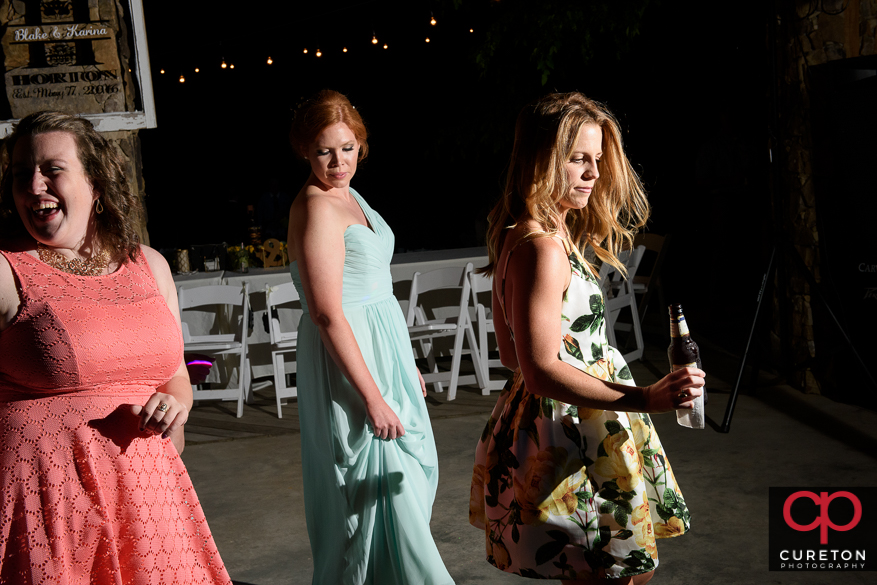 Dancing at the reception.