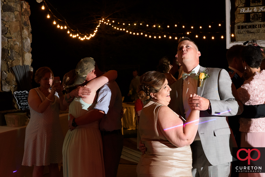 Dancing at the reception.