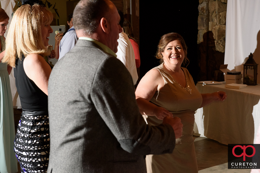 Dancing at the reception.