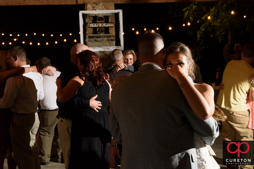 Dancing at the reception.