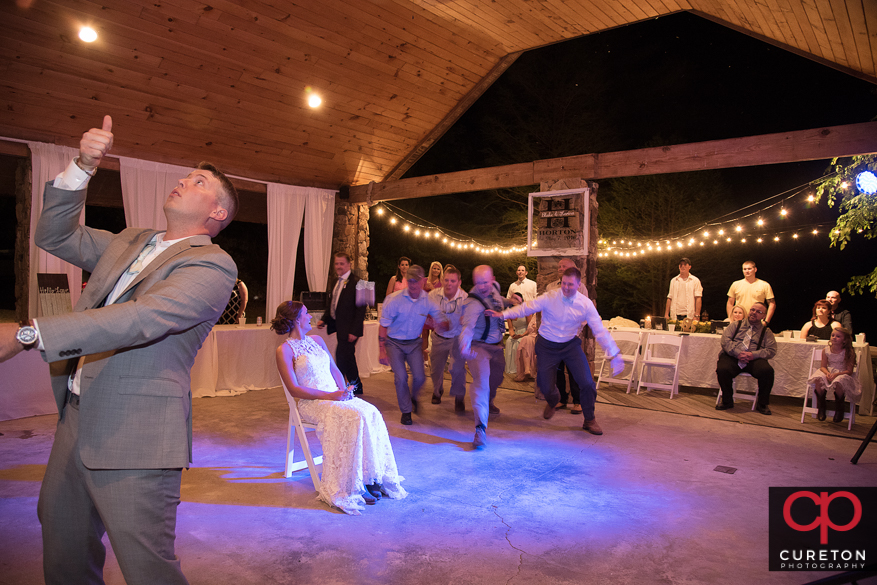 Garter toss.