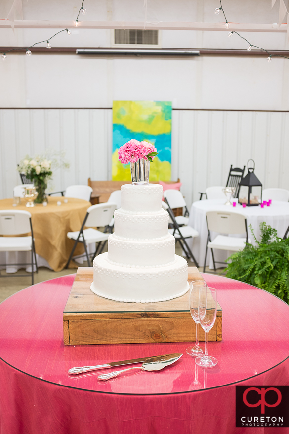 The church fellowship hall decorated for a reception in Sumter,SC.