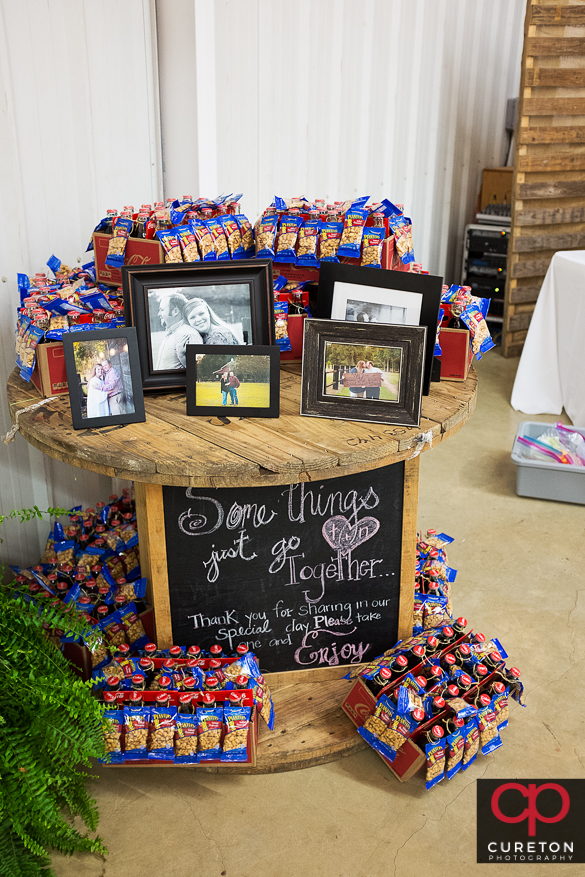 The church fellowship hall decorated for a reception in Sumter,SC.