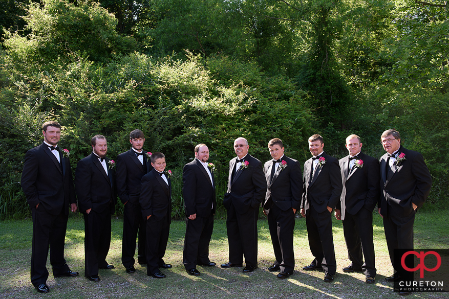 Groomsmen before the wedding.