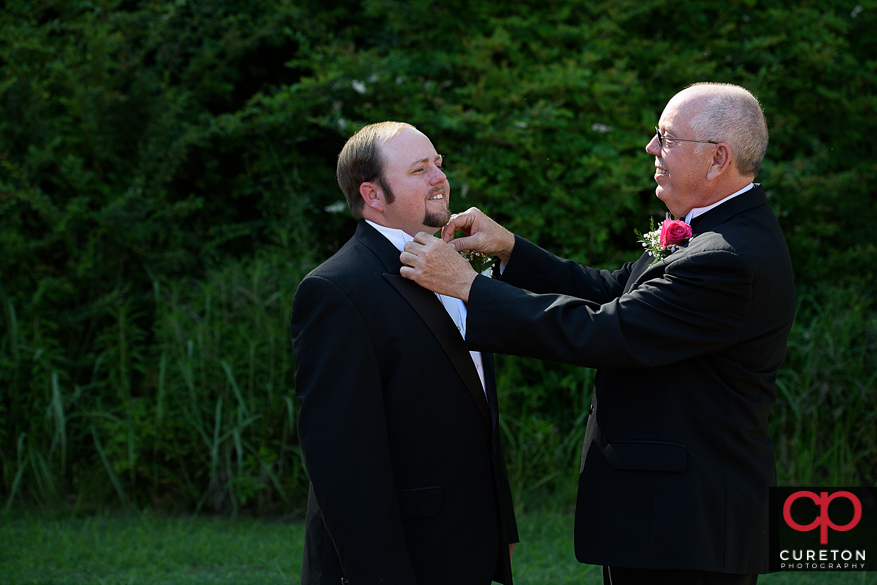 Groomsmen before the wedding.