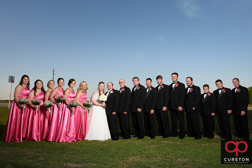 The wedding party after the wedding.