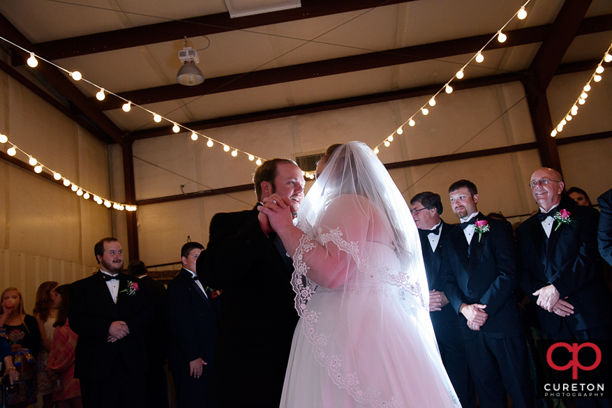 Bride and groom's first dance.