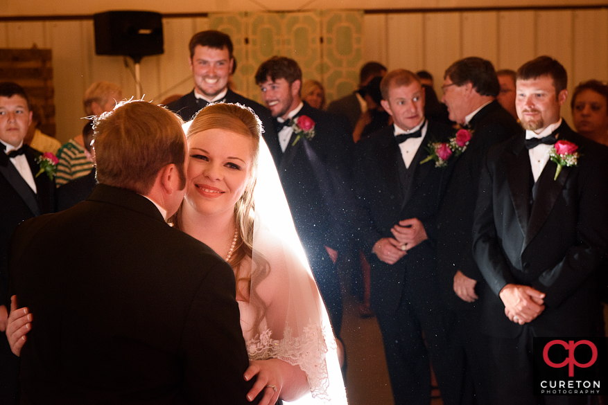 Bride and groom's first dance.