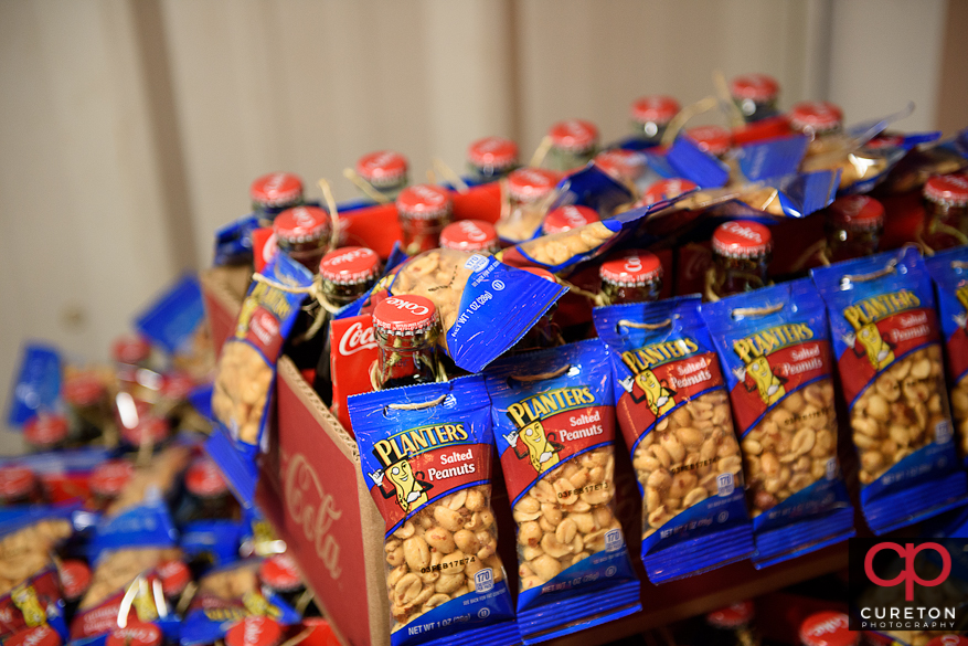 Coca Cola wedding favors.