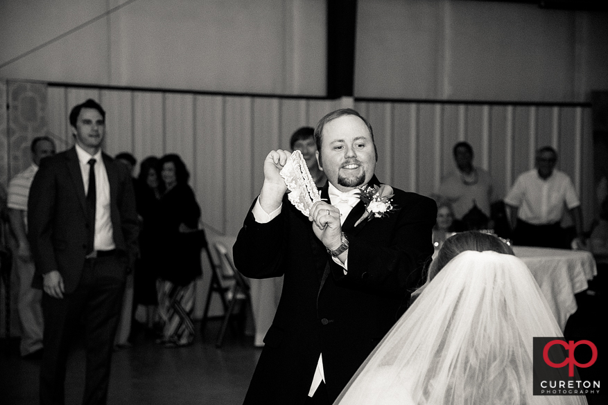 Garter toss.