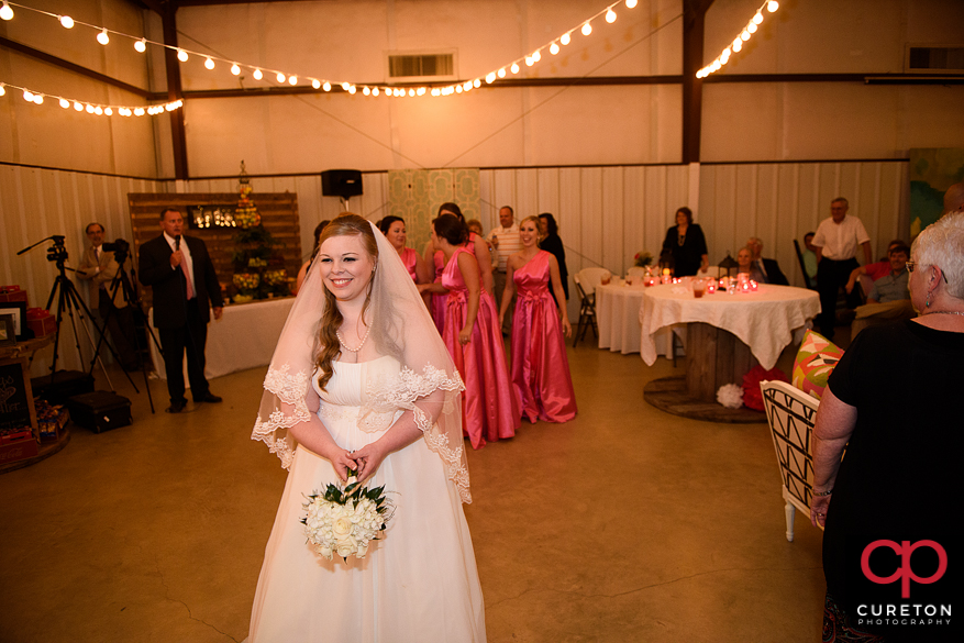 Bouquet toss.