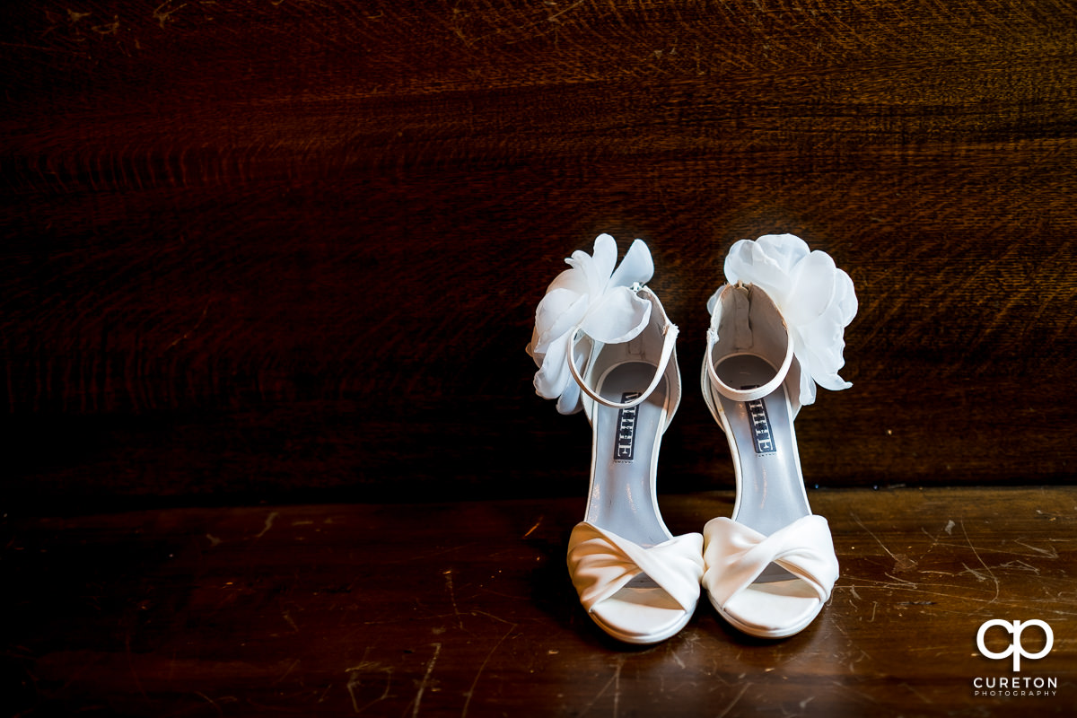 Bride's second pair of shoes.