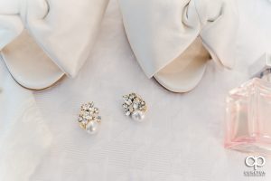 Bridal earrings.