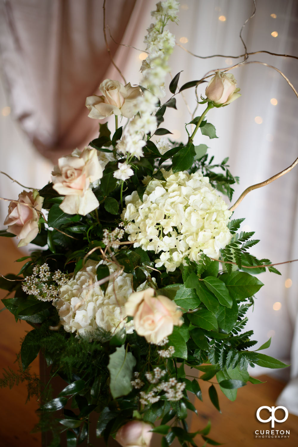 Bride's flowers.