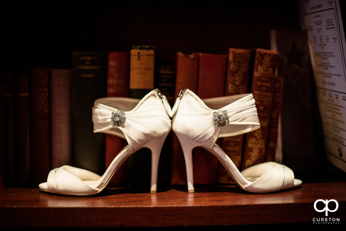 Bride's shoes.