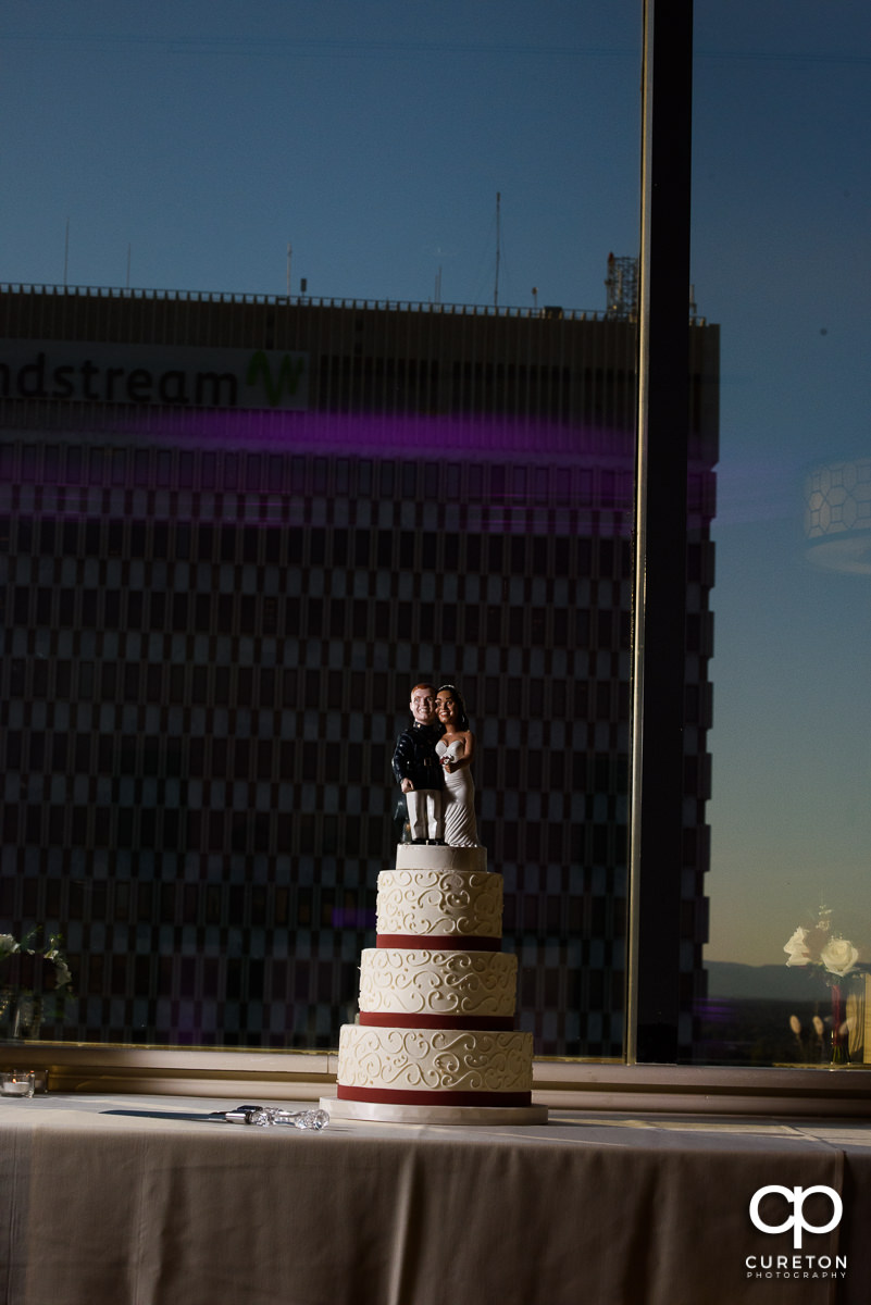 Couture Cakes wedding cake at The Commerce Club reception.