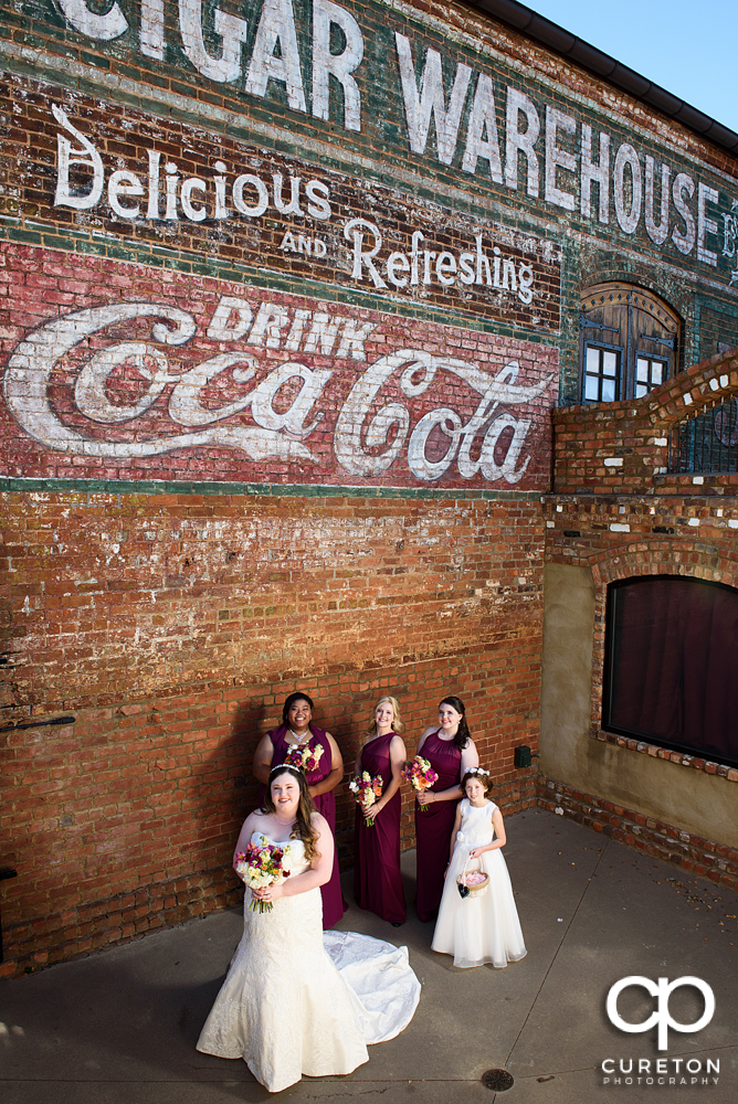 Bride and bridesmaids.