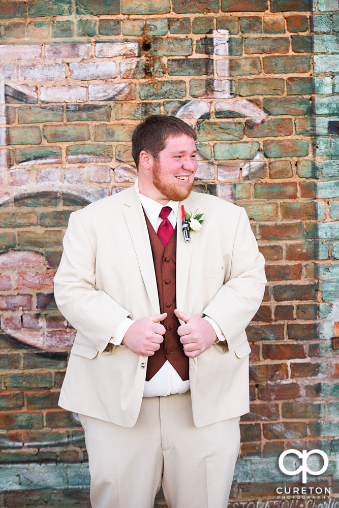 The groom before the wedding.