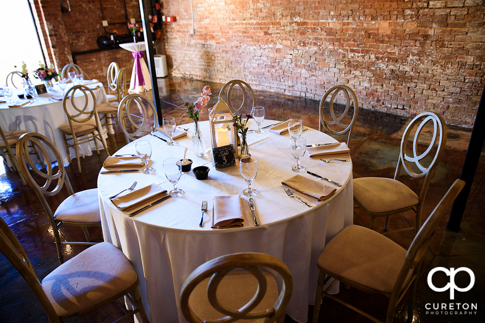 Tablescape at Old Cigar Warehouse.