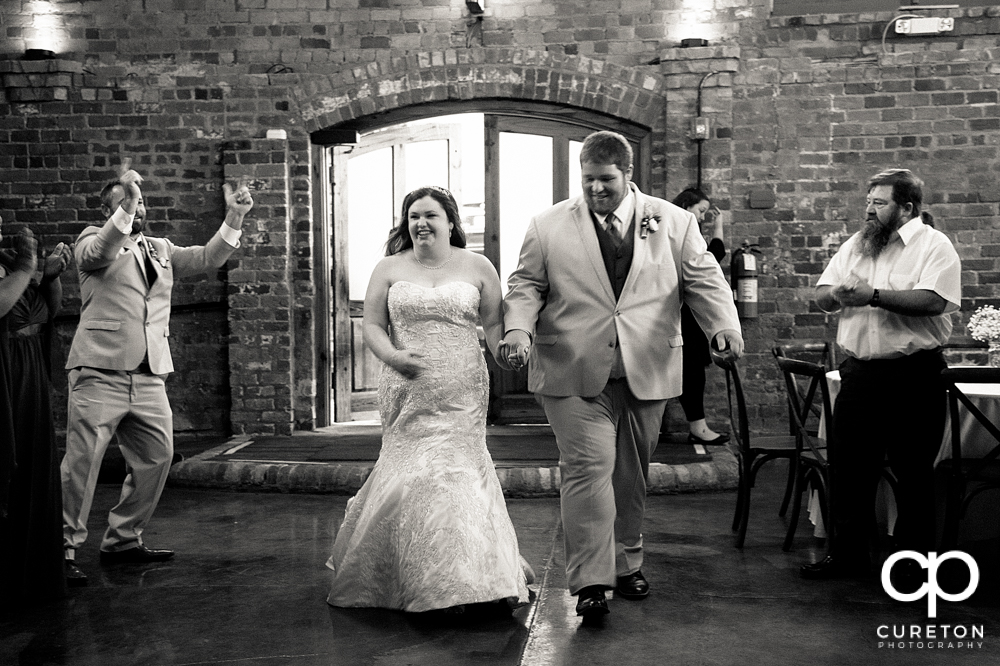 Bride and Groom entrance.