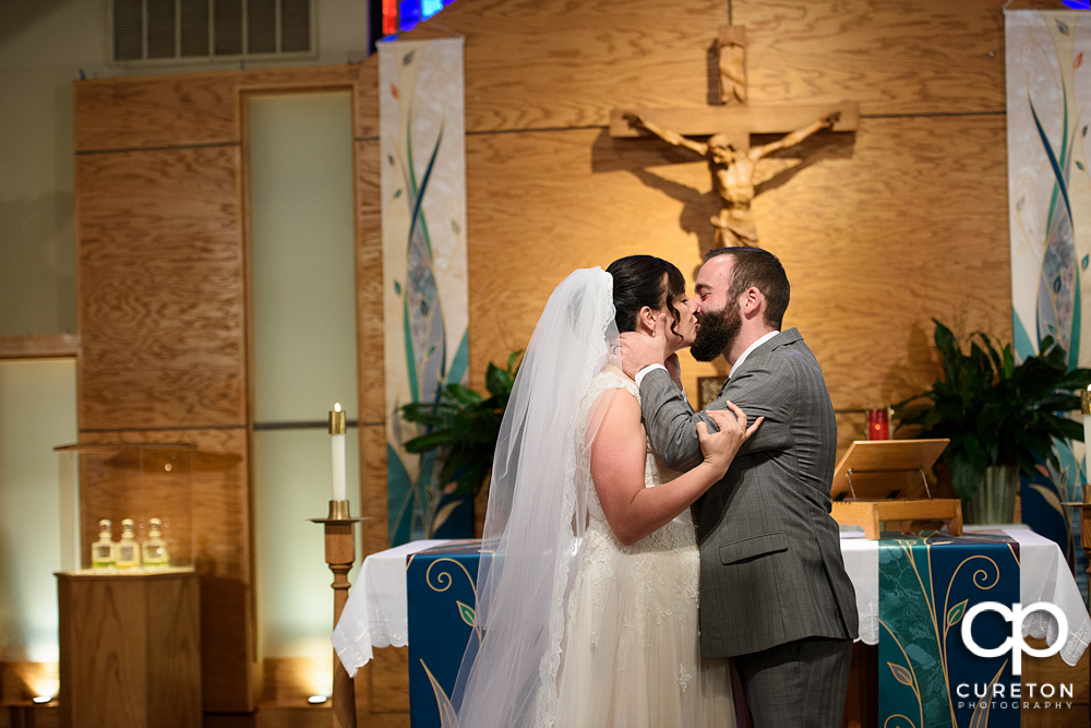 First kiss.