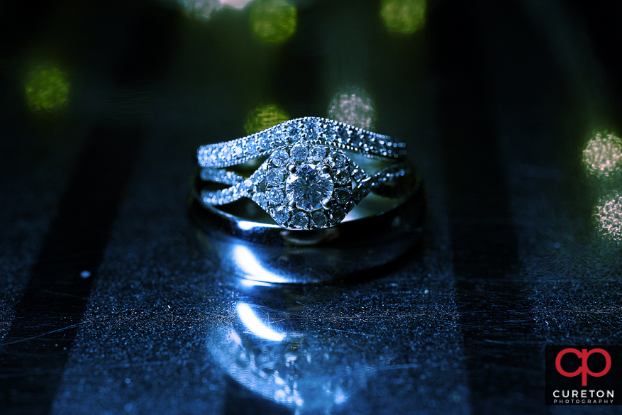 Creative wedding ring shot.