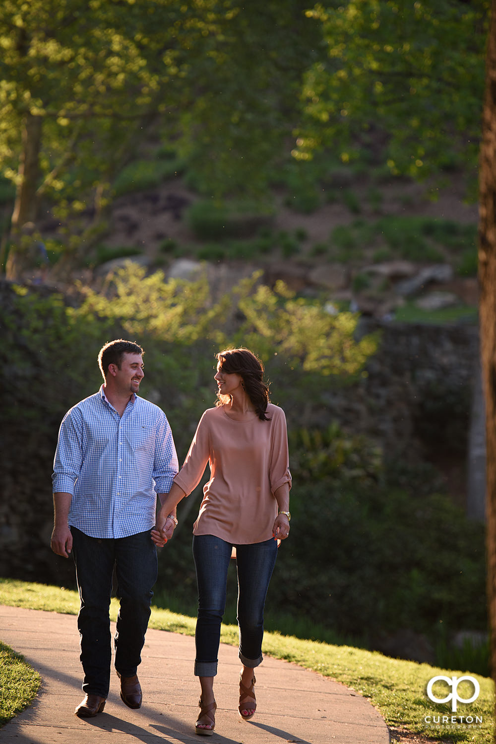 West End Greenville SC Engagement session.