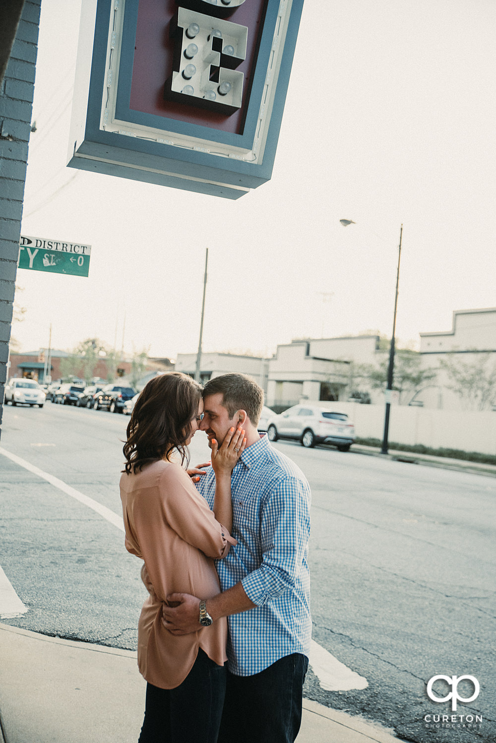 West End Greenville SC Engagement session.