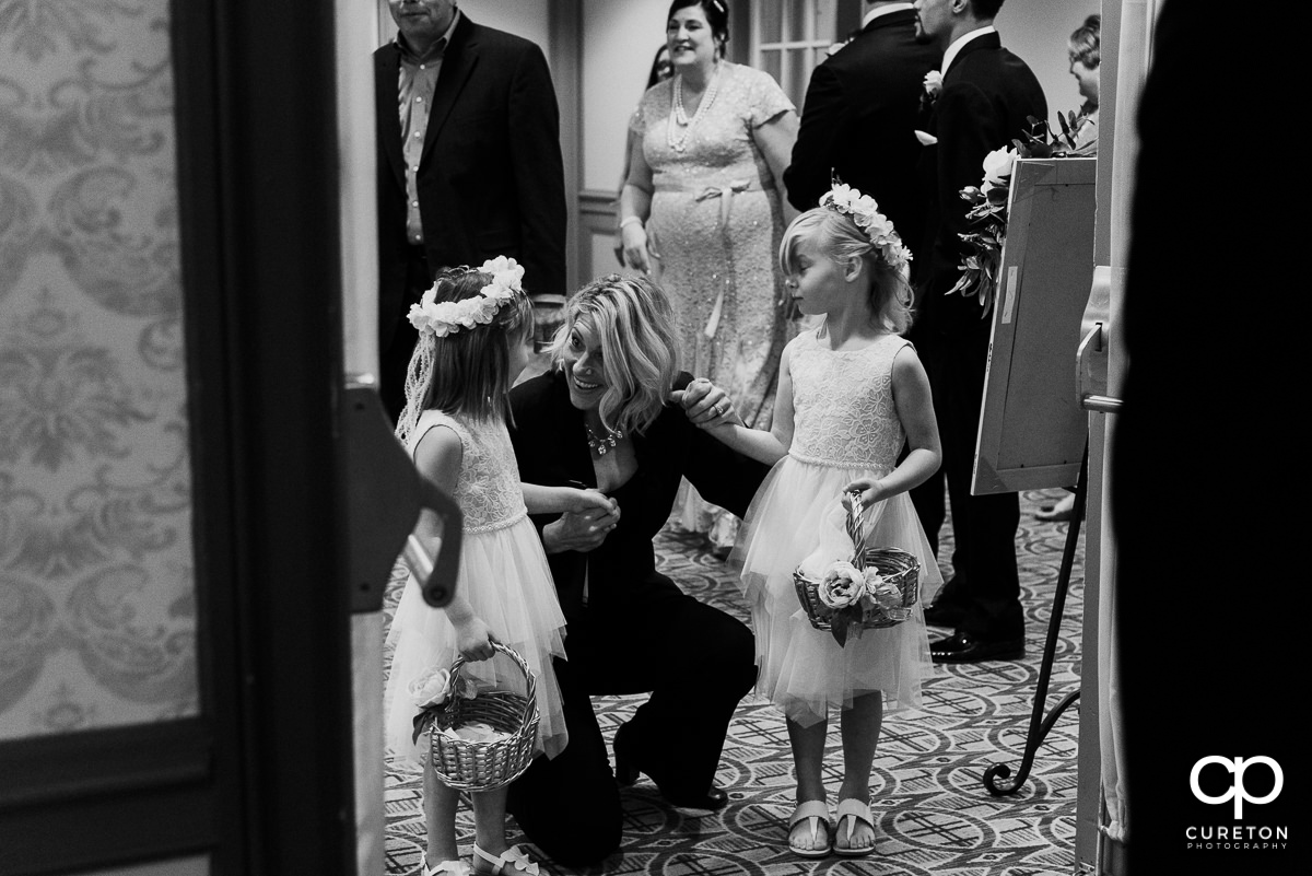 Wedding Lady Danielle Bake with the flower girls.