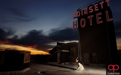 Westin Poinsett Rooftop After Wedding Session – Tisha + Tony