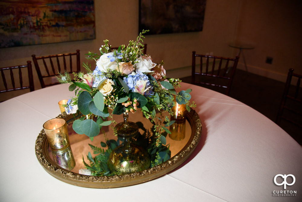 Wedding centerpieces by Greg Hall.