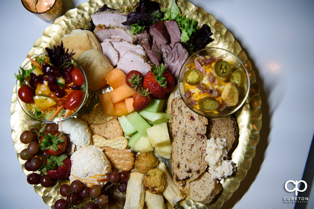 Wedding reception food by Tim Holmes Catering.