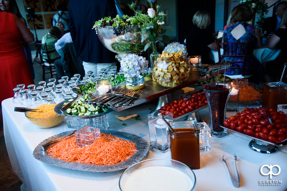 Wedding reception food by Tim Holmes Catering.